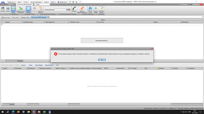 Статичстика GPRS-модемов 19.12.2025
