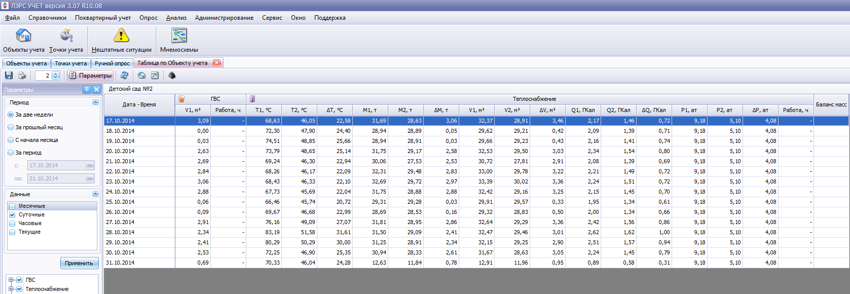 Проблема считывания времени наработки ВЗЛЕТ ТСРВ-034 - Опрос - ЛЭРС УЧЁТ